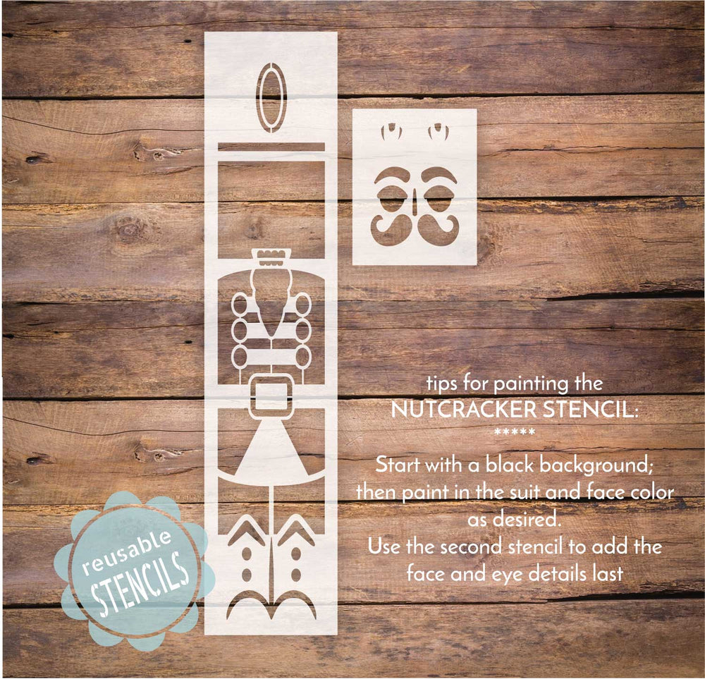 WallCutz  Nutcracker Stencil / Christmas Porch Leaner stencil Stencil