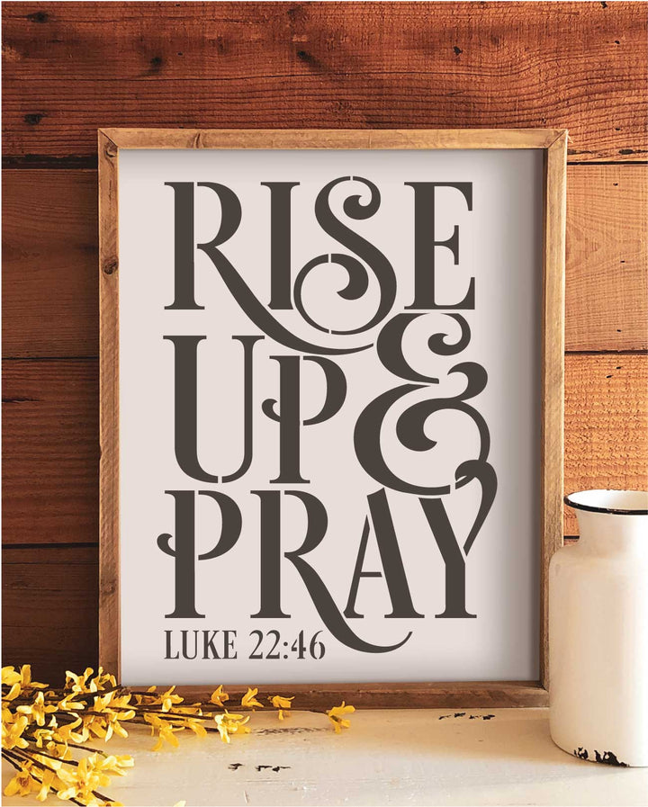 WallCutz  Rise Up / It is Well With My Soul / 2 stencil bundle Stencil