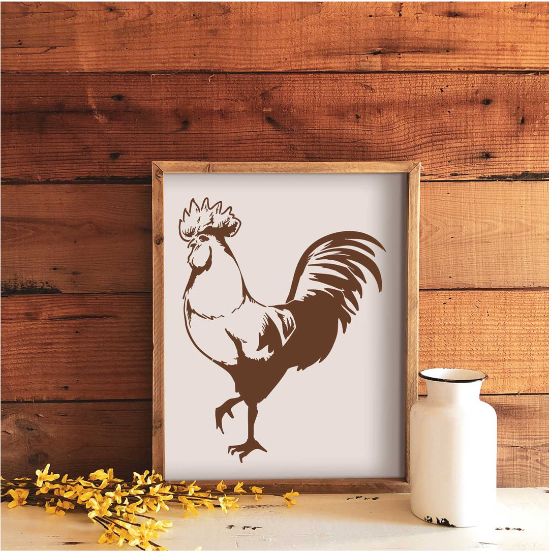 WallCutz  Rooster / Farm Stencil Stencil