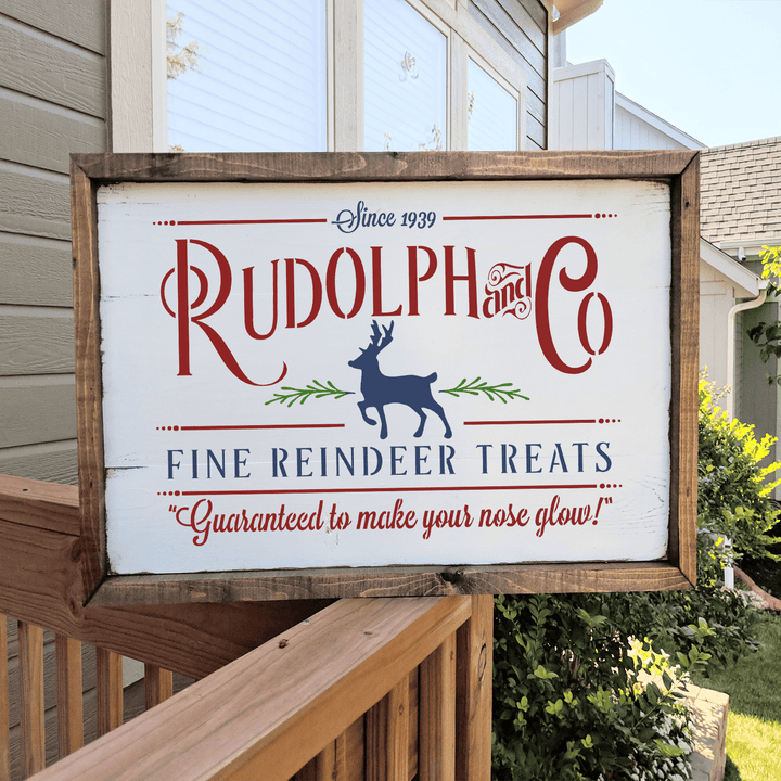 WallCutz  Rudolph and Co Reindeer Treats stencil Stencil