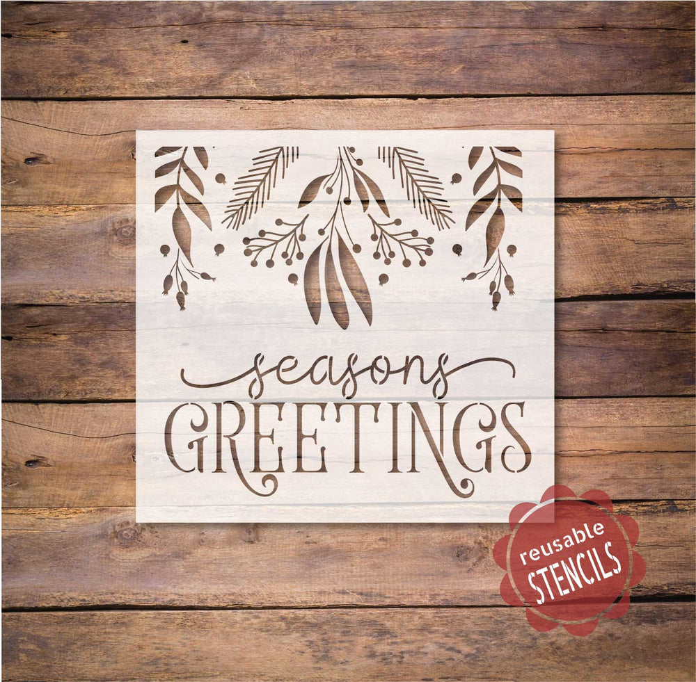 WallCutz  Seasons Greetings / Hanging Branches Stencil Stencil