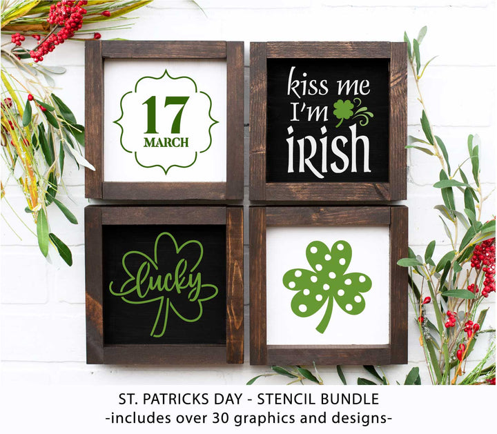 WallCutz  St. Patrick's Day - Stencil Bundle Stencil