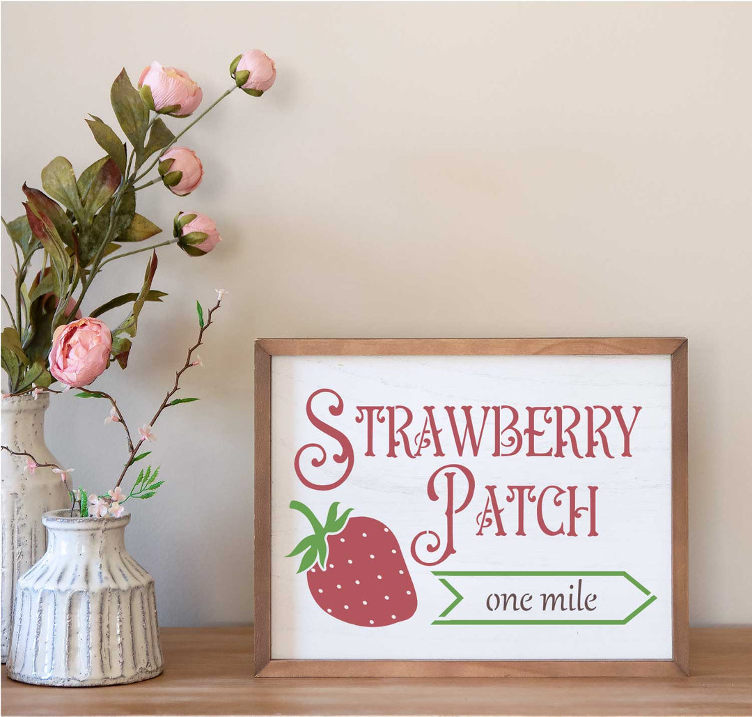 WallCutz  Strawberry Patch stencil Stencil