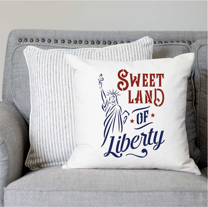 WallCutz  Sweet Land of Liberty / Patriotic Stencil Stencil