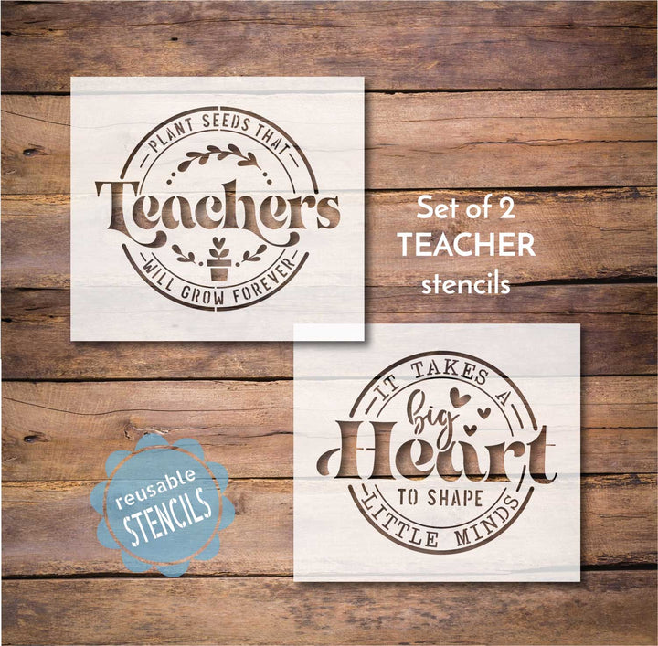 WallCutz  Teacher Bundle / Back to School Stencils Stencil