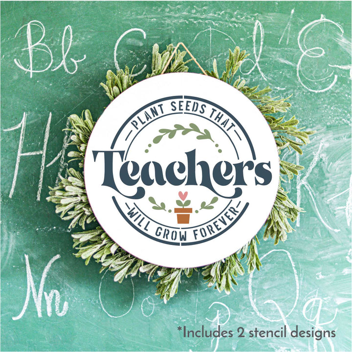 WallCutz  Teacher Bundle / Back to School Stencils Stencil