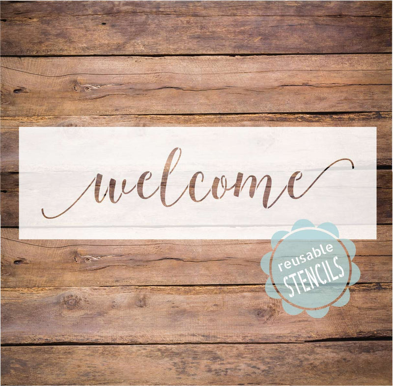 Welcome Stencil| WallCutz Crafts