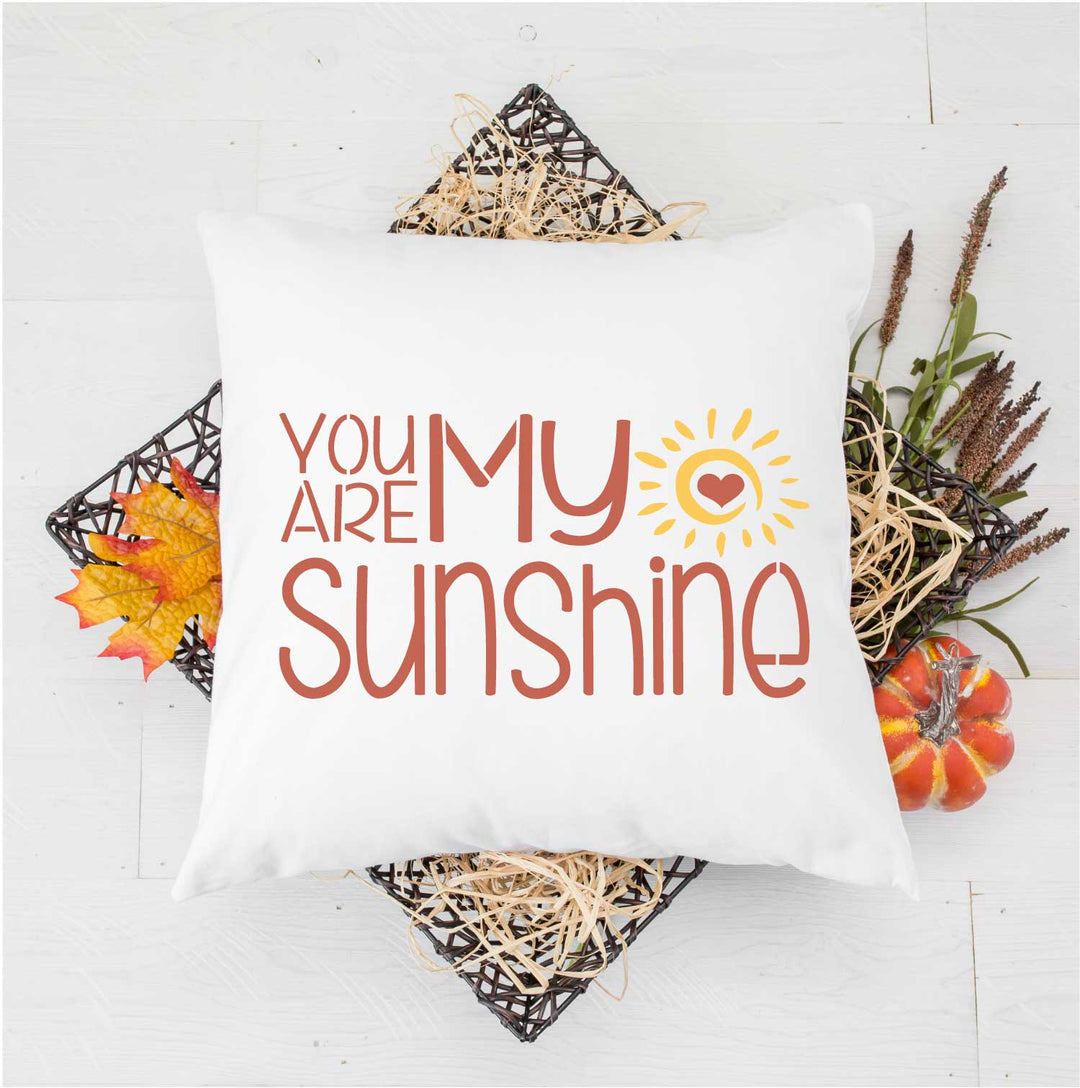 WallCutz  You Are My Sunshine / Spring stencil Stencil